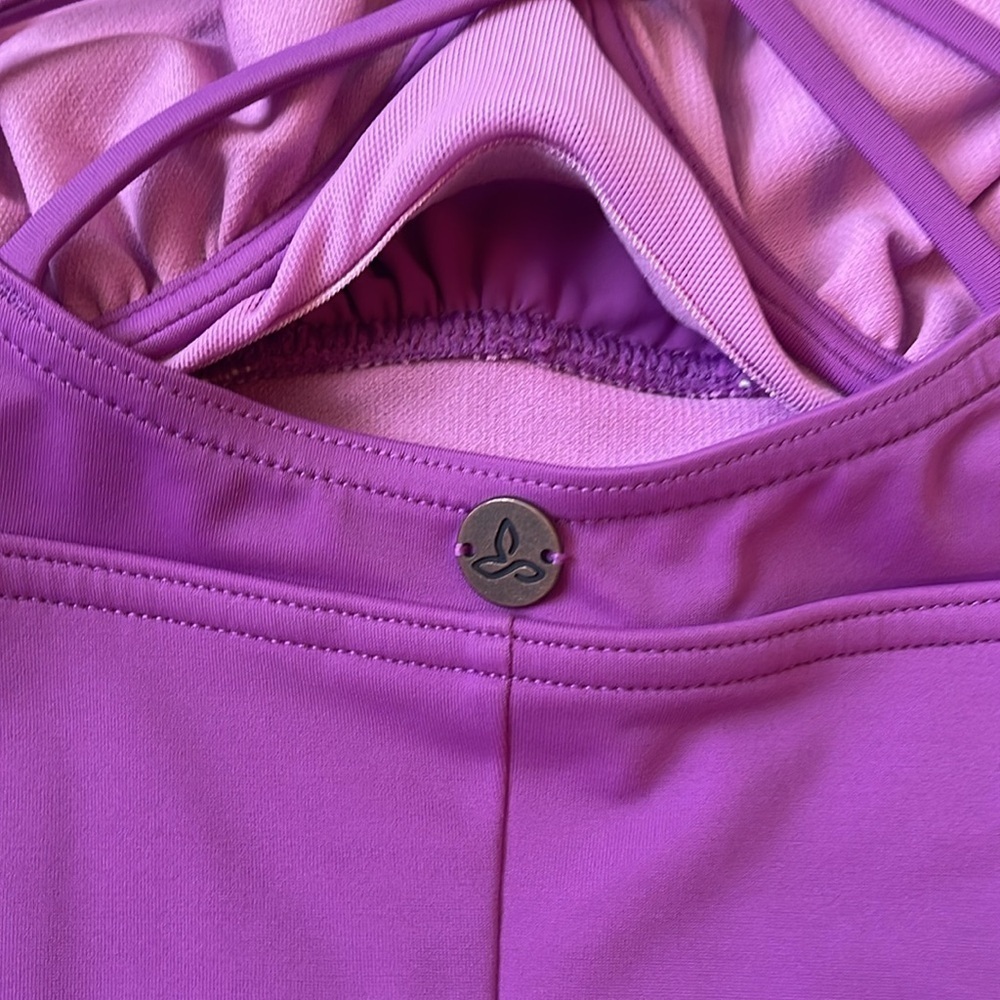 New prana Kayana One Piece Swimsuit Summer Plum large 38D - Picture 6 of 6